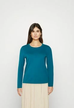 Edc By Esprit BASIC CREWNECK - Jumper - Teal Blue