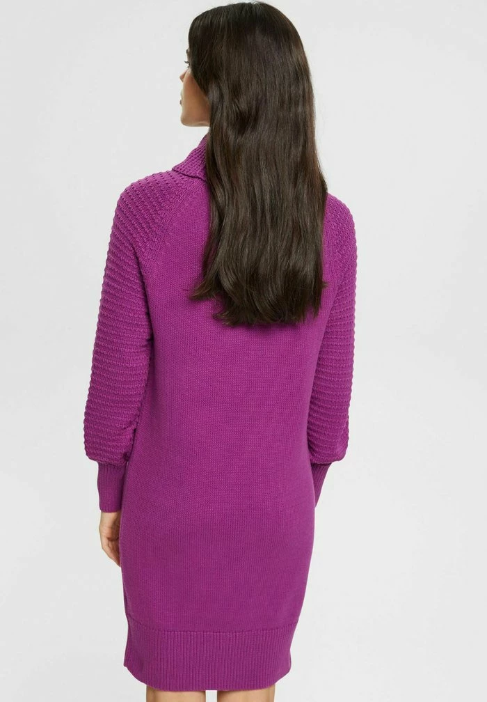 Edc By Esprit WIDE NECK DRESS - Jumper Dress - Violet 3 Edc By Esprit WIDE NECK DRESS - Jumper Dress - Violet - Image 3