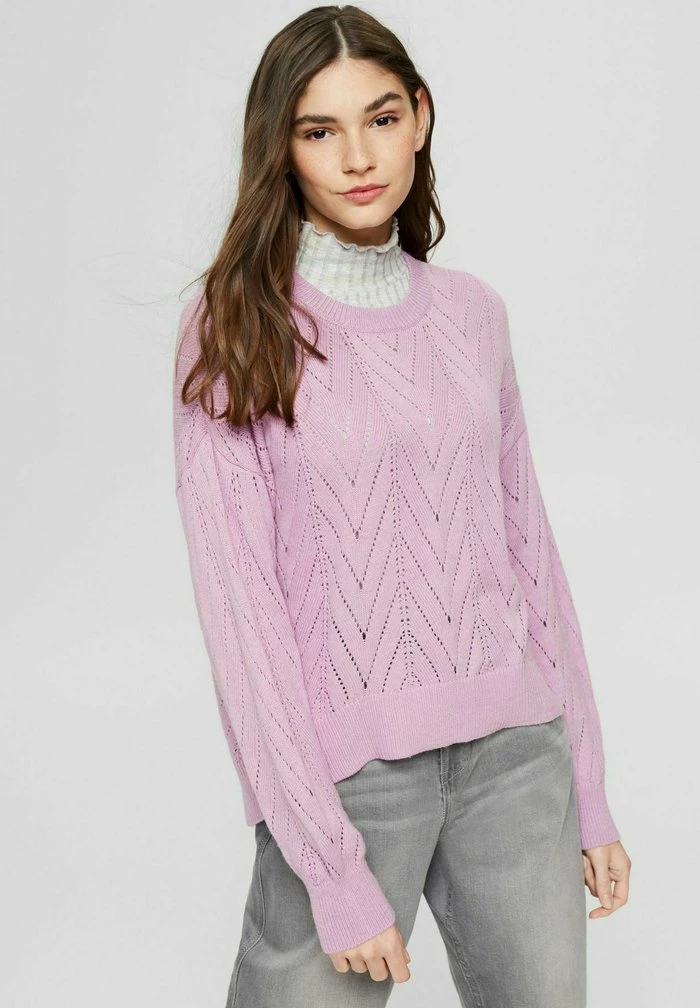 Edc By Esprit Jumper - Violet 1 Edc By Esprit Jumper - Violet