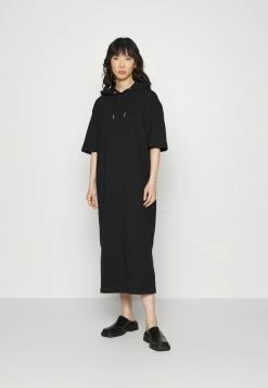 Edc By Esprit HOOD DRESS - Day Dress - Black