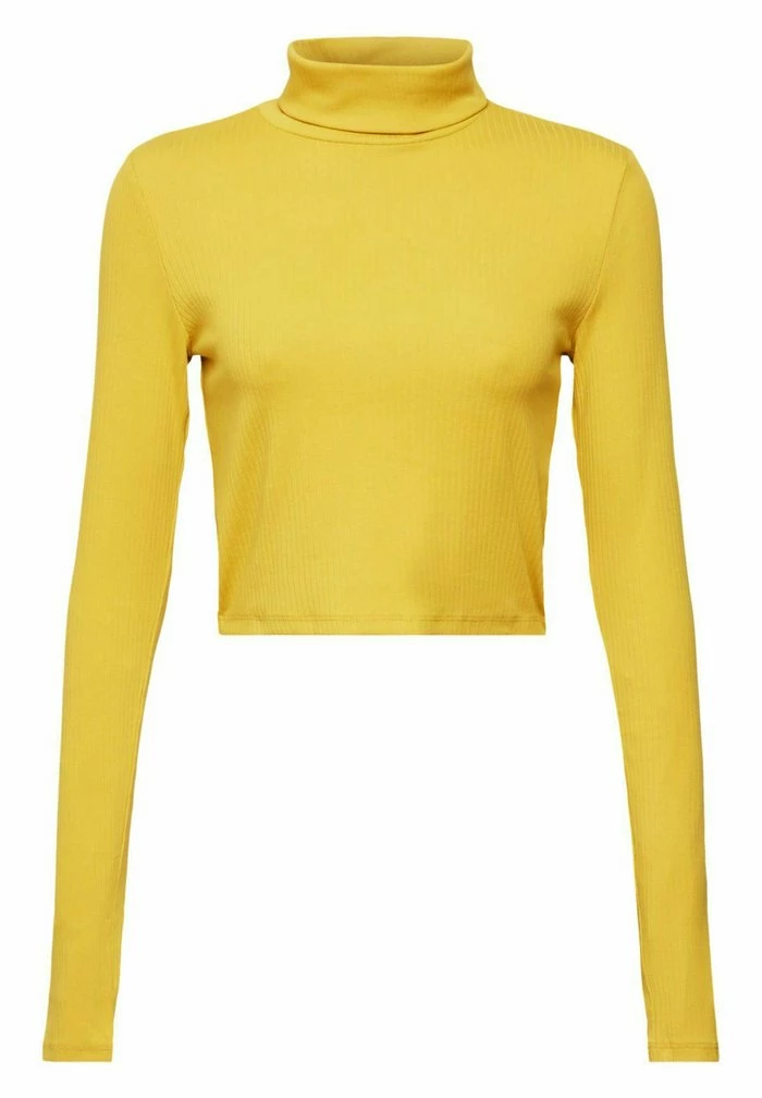 Edc By Esprit MIT ROLLKRAGEN - Long Sleeved Top - Dusty Yellow 5 Edc By Esprit MIT ROLLKRAGEN - Long Sleeved Top - Dusty Yellow - Image 5