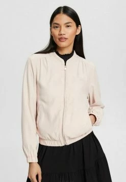Edc By Esprit UNGEFÜTTERTE - Bomber Jacket - Dusty Nude