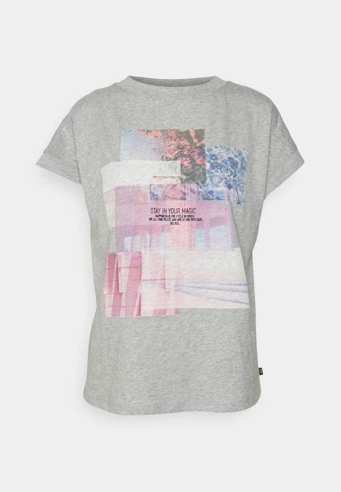 Edc By Esprit Print T-shirt - Medium Grey 1 Edc By Esprit Print T-shirt - Medium Grey