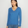 Edc By Esprit BASIC V-NECK - Jumper - Blue