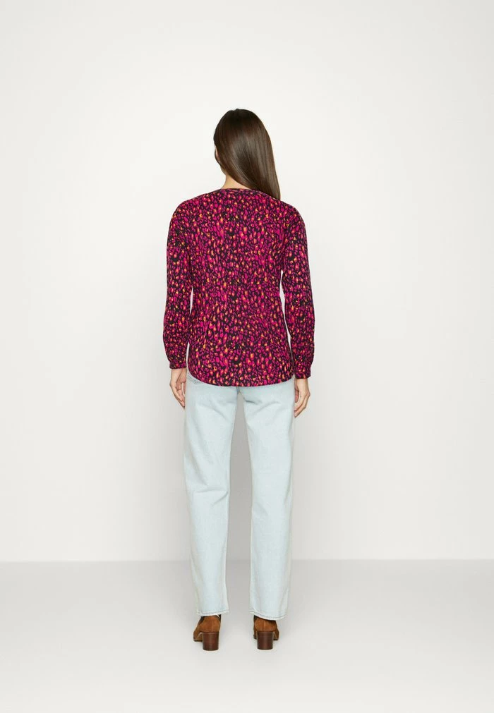 Edc By Esprit HENLEY BLOUSE WITH - Blouse - Pink Fuchsia 3 Edc By Esprit HENLEY BLOUSE WITH - Blouse - Pink Fuchsia - Image 3