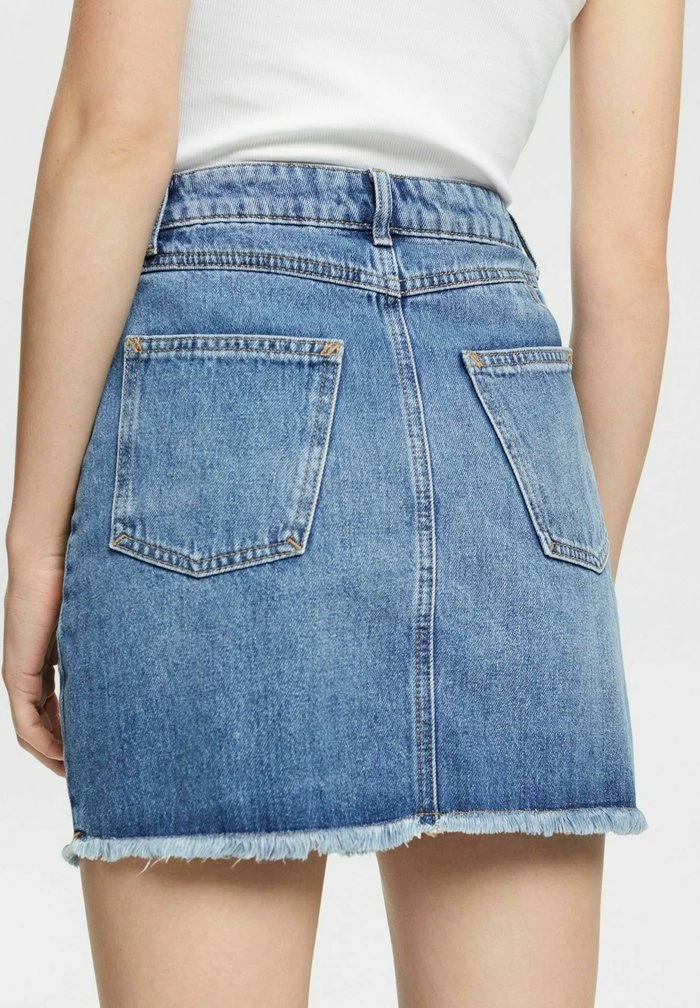Edc By Esprit Denim Skirt - Blue Medium Washed 5 Edc By Esprit Denim Skirt - Blue Medium Washed - Image 5
