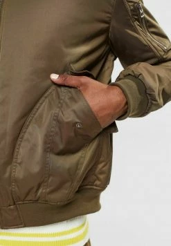 Edc By Esprit RECYCELT: MIT GROSSEN TASCHEN - Bomber Jacket - Dark Khaki -edc by Esprit Shop b64a03432e1044359cc6f00a11bf638e