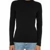 Edc By Esprit FULL NEEDLE MOCK NECK LONG SLEEVE - Long Sleeved Top - Black