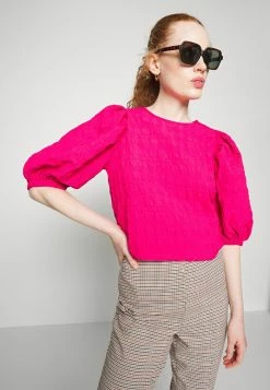 Edc By Esprit PUFFY BLOUSE - Print T-shirt - Pink Fuchsia 9 Edc By Esprit PUFFY BLOUSE - Print T-shirt - Pink Fuchsia -edc by Esprit Shop b71f0ae9e429404baf16f61f7de8c51c