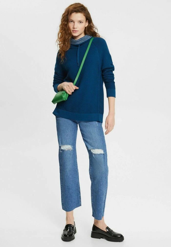 Edc By Esprit TROY - Jumper - Petrol Blue 5 Edc By Esprit TROY - Jumper - Petrol Blue - Image 5