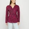 Edc By Esprit HENLEY BLOUSE WITH - Blouse - Pink Fuchsia