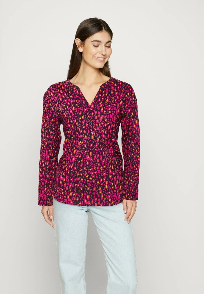 Edc By Esprit HENLEY BLOUSE WITH - Blouse - Pink Fuchsia 1 Edc By Esprit HENLEY BLOUSE WITH - Blouse - Pink Fuchsia
