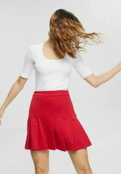 Edc By Esprit Pleated Skirt - Red 10 Edc By Esprit Pleated Skirt - Red -edc by Esprit Shop b8e9f53b74544278a70408a02b889600