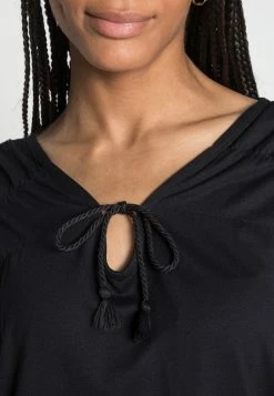 Edc By Esprit ECOVERO SMOCK - Blouse - Black -edc by Esprit Shop ba4b1397353d47a68776d53ad32b5ce7