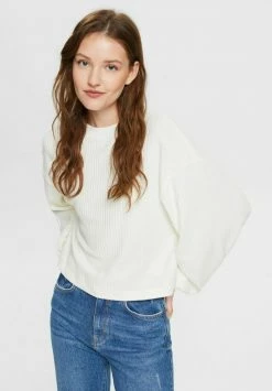 Edc By Esprit PER BRUSHED LS - Jumper - Off White