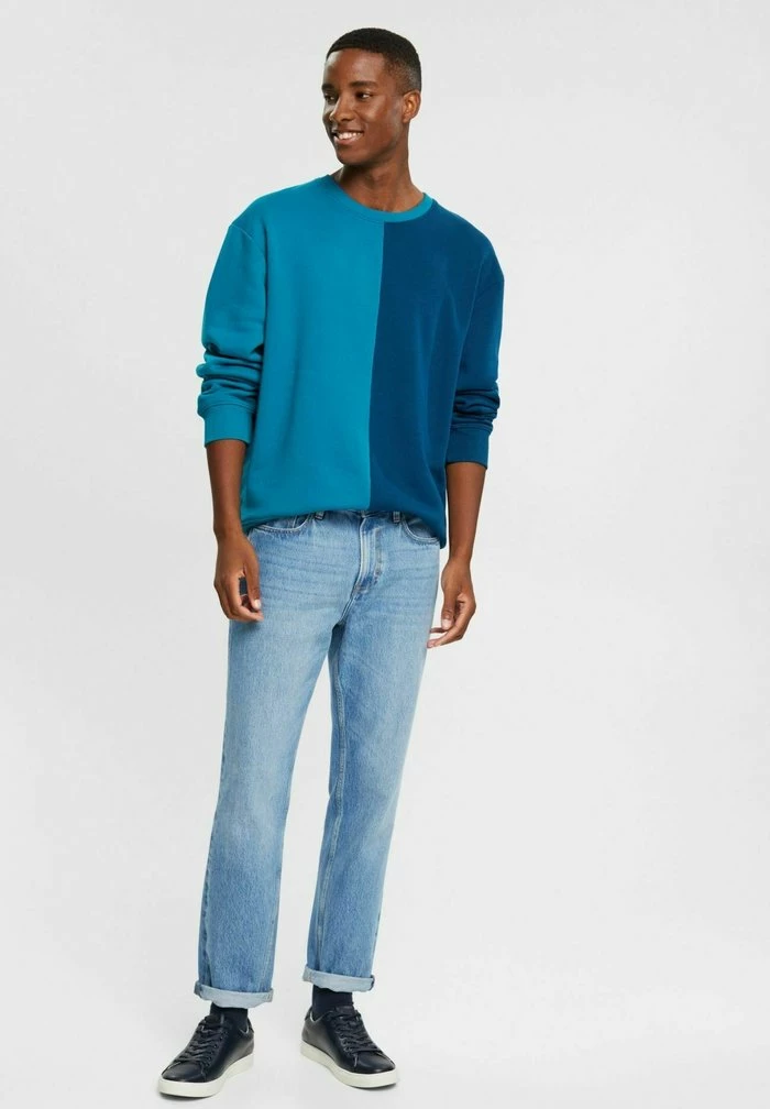 Edc By Esprit Sweatshirt - Teal/blue 2 Edc By Esprit Sweatshirt - Teal/blue - Image 2