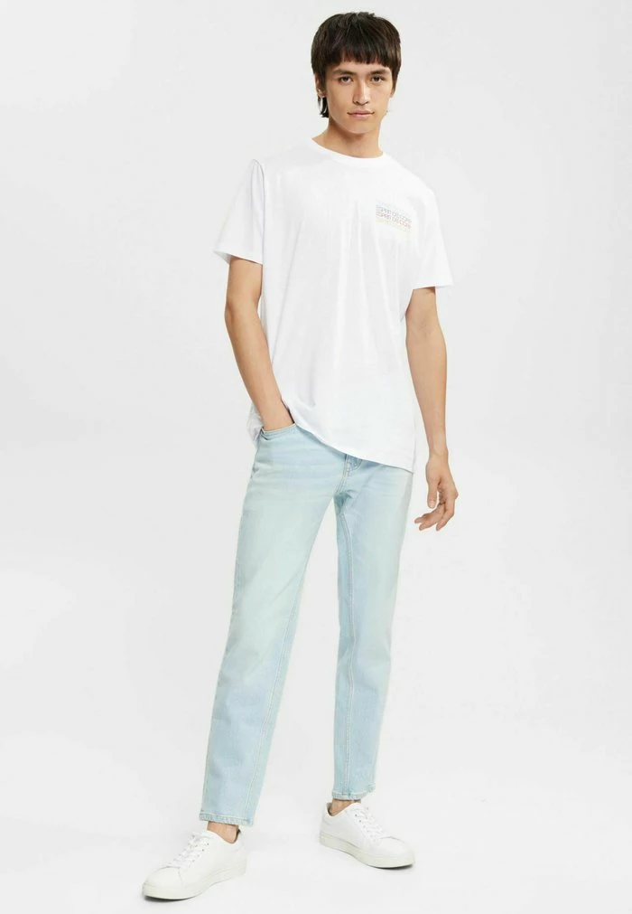Edc By Esprit STRETCH - Straight Leg Jeans - Blue Bleached 6 Edc By Esprit STRETCH - Straight Leg Jeans - Blue Bleached - Image 6