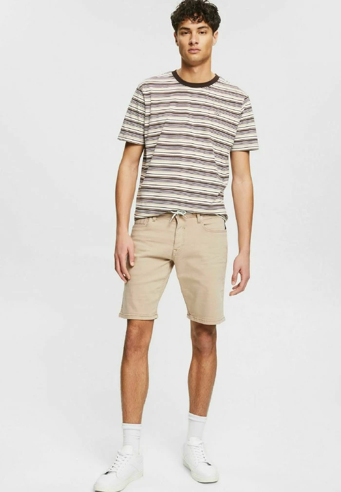 Edc By Esprit Denim Shorts - Light Beige 2 Edc By Esprit Denim Shorts - Light Beige - Image 2