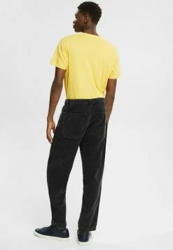 Edc By Esprit WIDE FIT - Trousers - Black -edc by Esprit Shop bddeb81f032b4bc6973e45da8c1c1bd3