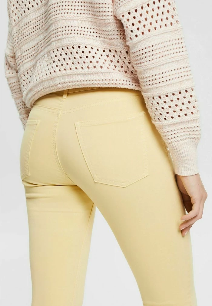 Edc By Esprit Trousers - Pastel Yellow 4 Edc By Esprit Trousers - Pastel Yellow - Image 4
