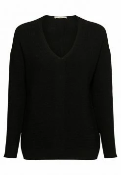 Edc By Esprit MIT V-AUSSCHNITT - Jumper - Black -edc by Esprit Shop beddb43291cb4a86b72a0d1720a2aa1d