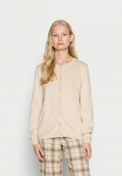 Edc By Esprit BASIC CREWNECK CARDIGAN - Cardigan - Beige