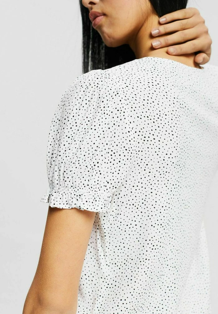 Edc By Esprit SHORT SLEEVE BLOUSE - Print T-shirt - Off White 4 Edc By Esprit SHORT SLEEVE BLOUSE - Print T-shirt - Off White - Image 4