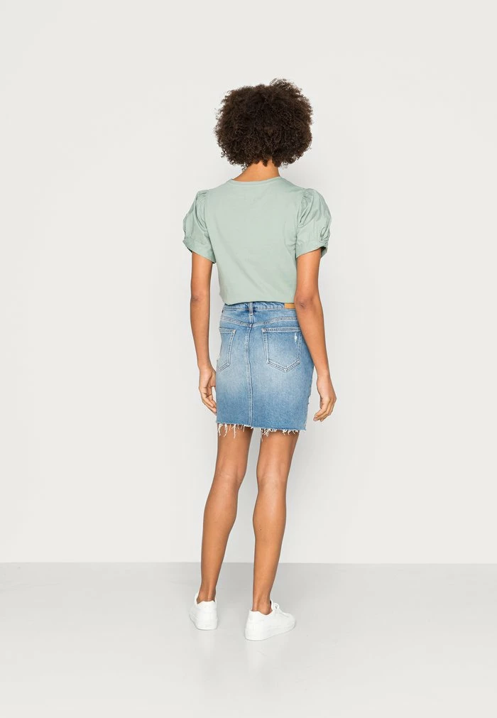 Edc By Esprit OCS SKIRT - Mini Skirt - Blue Medium Wash 3 Edc By Esprit OCS SKIRT - Mini Skirt - Blue Medium Wash - Image 3
