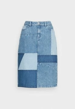 Edc By Esprit SKIRT - Denim Skirt - Blue Medium Wash -edc by Esprit Shop c232c191cdac4095a94ccce887ebd2ee