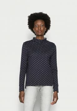 Edc By Esprit DOUBLE FACE - Long Sleeved Top - Navy