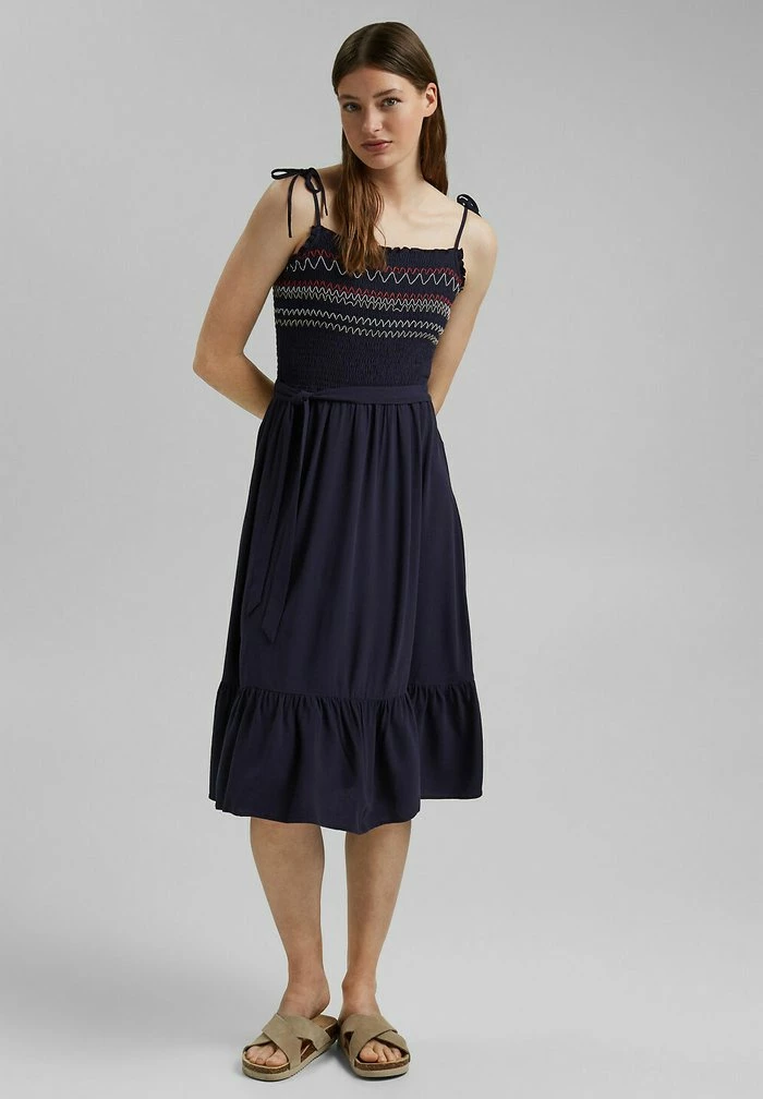 Edc By Esprit Day Dress - Navy 2 Edc By Esprit Day Dress - Navy - Image 2