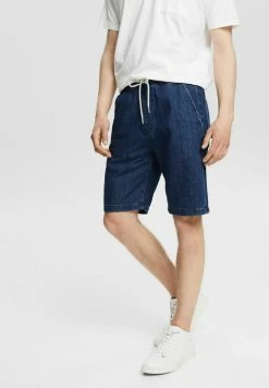 Edc By Esprit Denim Shorts - Blue Dark Washed
