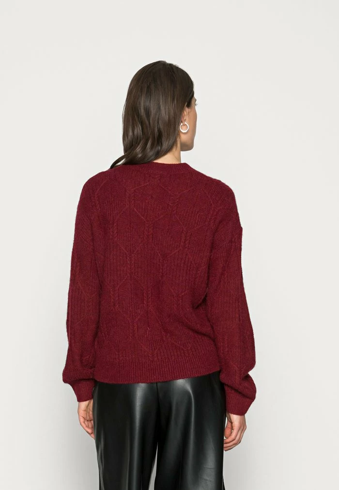 Edc By Esprit SWEATER - Jumper - Dark Red 3 Edc By Esprit SWEATER - Jumper - Dark Red - Image 3