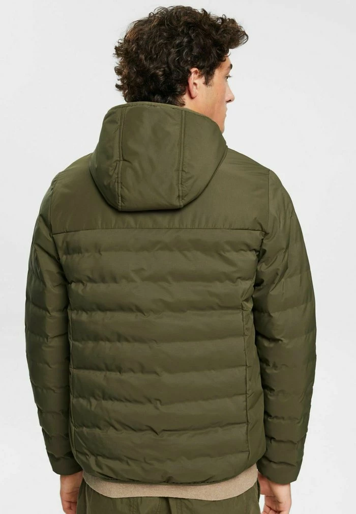 Edc By Esprit Light Jacket - Dark Khaki 3 Edc By Esprit Light Jacket - Dark Khaki - Image 3