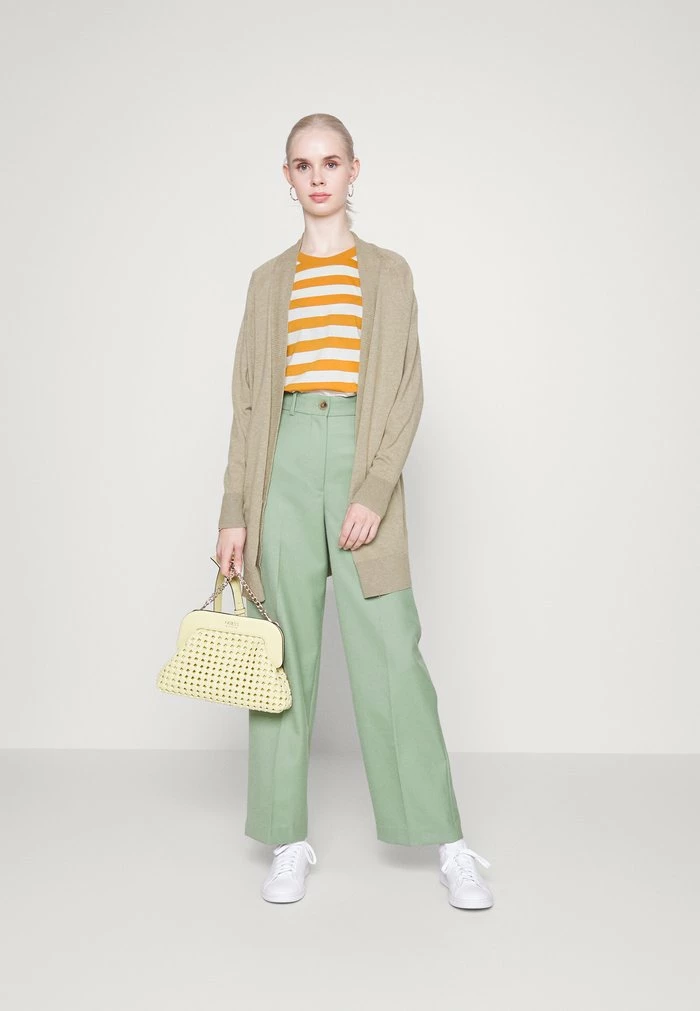Edc By Esprit STRIPE - Long Sleeved Top - Honey Yellow 2 Edc By Esprit STRIPE - Long Sleeved Top - Honey Yellow - Image 2