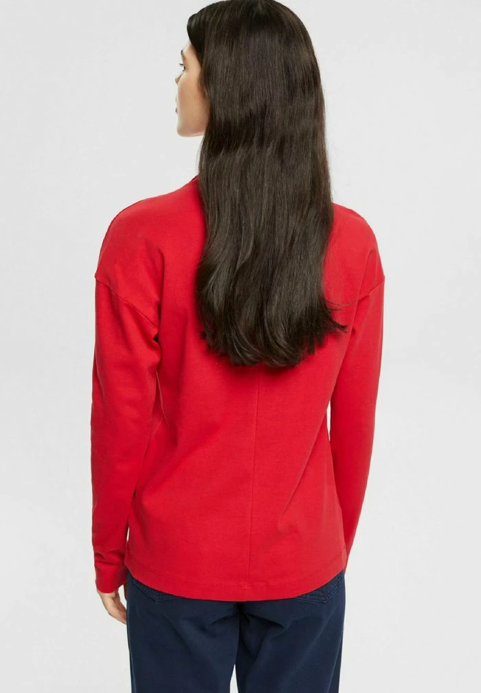Edc By Esprit LONGSLEEVE - Long Sleeved Top - Dark Red 3 Edc By Esprit LONGSLEEVE - Long Sleeved Top - Dark Red - Image 3