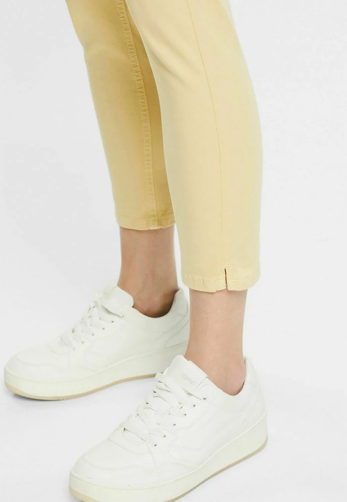 Edc By Esprit Trousers - Pastel Yellow 5 Edc By Esprit Trousers - Pastel Yellow - Image 5