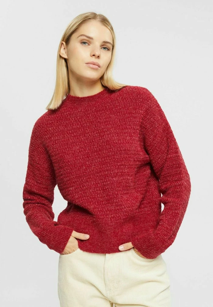 Edc By Esprit Jumper - Dark Red 1 Edc By Esprit Jumper - Dark Red