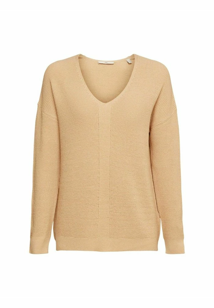 Edc By Esprit MIT V-AUSSCHNITT - Jumper - Cream Beige 8 Edc By Esprit MIT V-AUSSCHNITT - Jumper - Cream Beige - Image 8