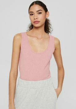 Edc By Esprit POINTELLE TANK - Top - Dusty Nude