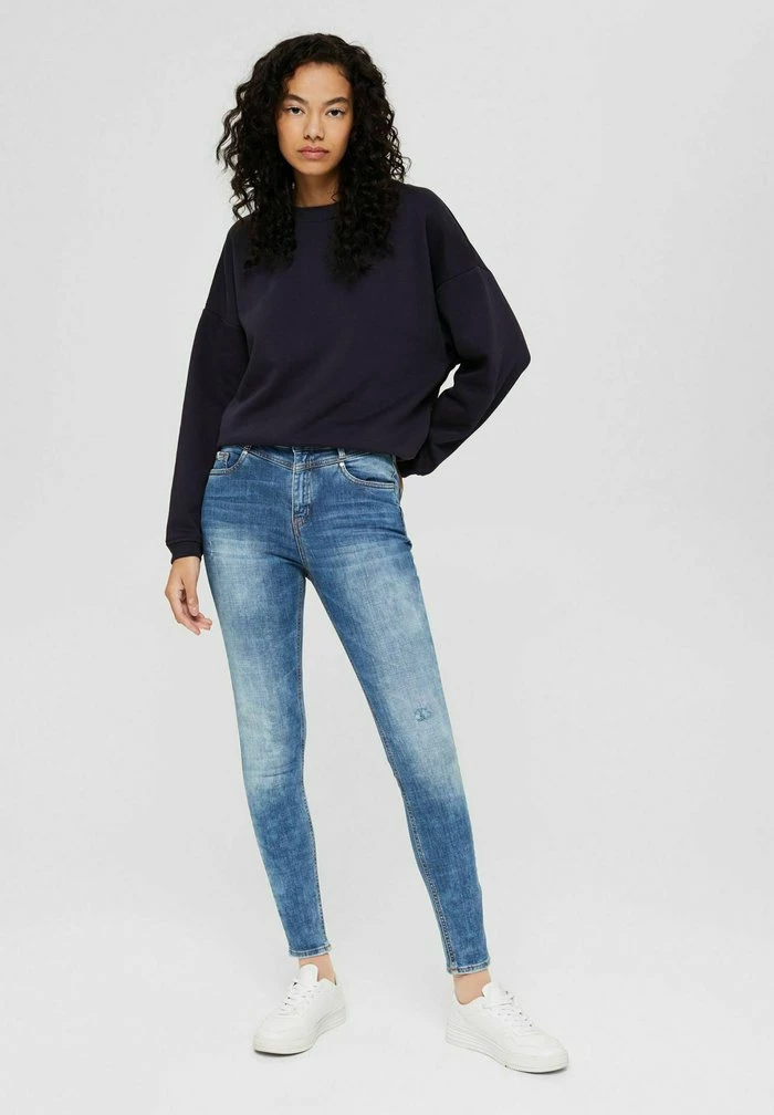 Edc By Esprit Slim Fit Jeans - Blue Medium Washed 2 Edc By Esprit Slim Fit Jeans - Blue Medium Washed - Image 2