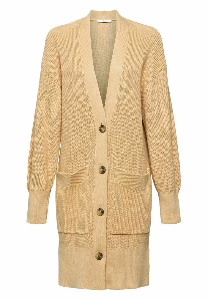 Edc By Esprit LANGER - Cardigan - Sand 6 Edc By Esprit LANGER - Cardigan - Sand - Image 6