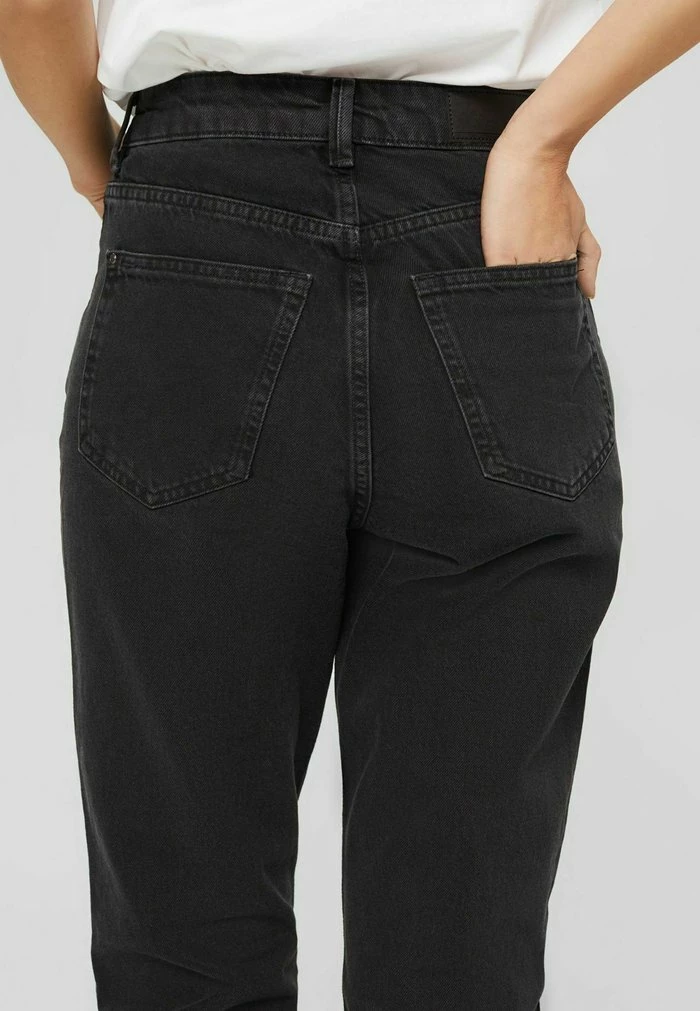 Edc By Esprit Straight Leg Jeans - Black Dark Washed 4 Edc By Esprit Straight Leg Jeans - Black Dark Washed - Image 4