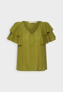 Edc By Esprit FLOATY - Print T-shirt - Olive -edc by Esprit Shop cbba7080f09d4a9f9b4cb183b4fd7231