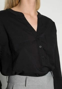 Edc By Esprit HENLEY BLOUSE - Blouse - Black -edc by Esprit Shop cc1b03104e764729b7e961c60558b125