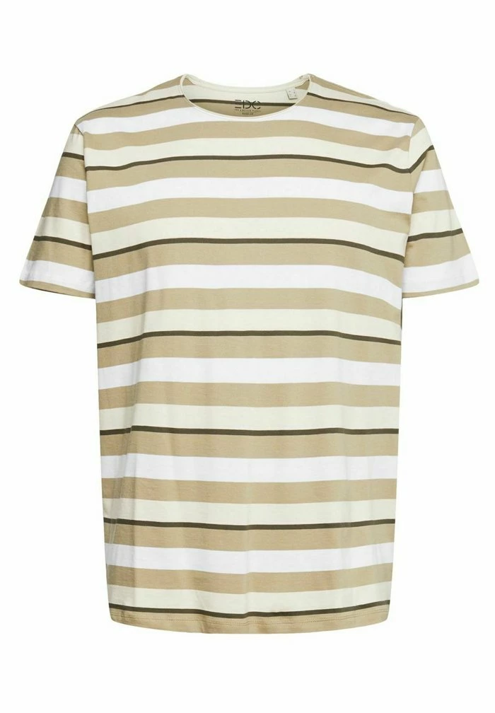 Edc By Esprit MIT STREIFENMUSTER - Print T-shirt - Cream Beige 6 Edc By Esprit MIT STREIFENMUSTER - Print T-shirt - Cream Beige - Image 6