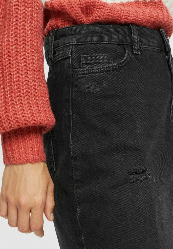 Edc By Esprit Denim Skirt - Black 4 Edc By Esprit Denim Skirt - Black - Image 4