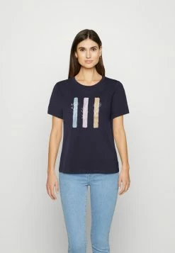 Edc By Esprit FREESTY - Print T-shirt - Navy
