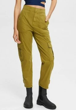 Edc By Esprit HOHEM BUND - Cargo Trousers - Olive