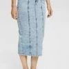 Edc By Esprit Pencil Skirt - Blue Medium Wash